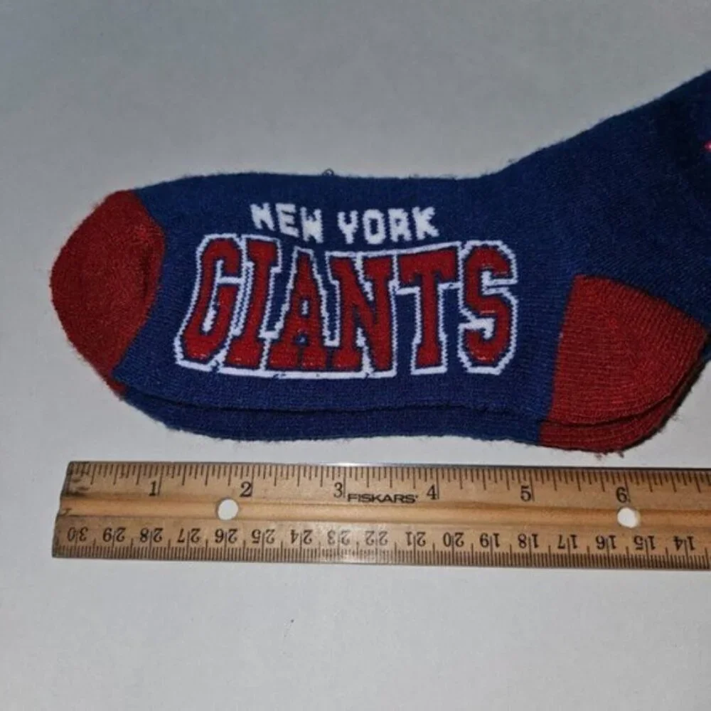 New York Giants Socks Football NFL Team Apparel Size Youth Blue Red White